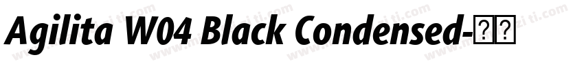 Agilita W04 Black Condensed字体转换